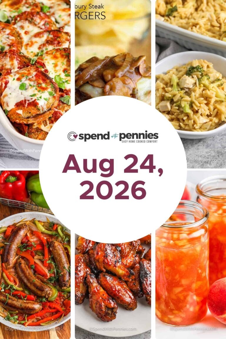 Weekly Meal Plan Aug 24, 2026
