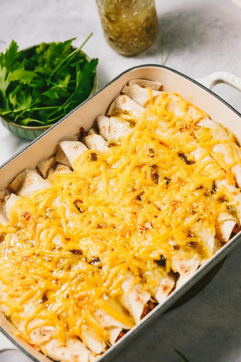 Green Chili Pork Enchiladas Recipe